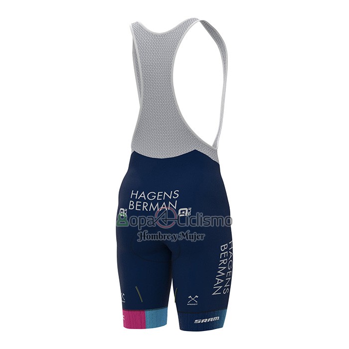 Hagens Berman Axeon Ropa Ciclismo Culotte Corto 2022 Men Mangas Cortas Fucsia Azur